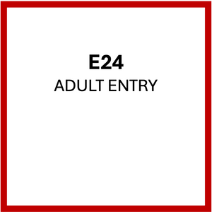 ADULT ENTRY £12  (+16yo) | E24