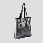 Load image into Gallery viewer, HYDESTYLE METALLIC SOFIA REVERSIBLE LEATHER TOTE BAG l Variety of colours

