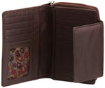 Load image into Gallery viewer, PRATICO - WOMENS LEATHER FLAP WALLET l Variety of colours
