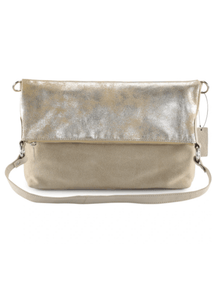 METALLIC LEATHER 4 WAY BACKPACK MESSENGER CLUTCH BAG l Variety of colours