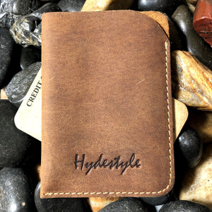 MEN'S PERSONALISED MINIMALIST LEATHER CARD CASE | CREDIT CARD SLEEVE | SMALL CARDHOLDER WALLET