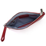 Load image into Gallery viewer, SECURE RFID LEATHER LADIES WRISTLET CLUTCH WITH CARD CASE l Variety of colours
