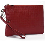 Load image into Gallery viewer, SECURE RFID LEATHER LADIES WRISTLET CLUTCH WITH CARD CASE l Variety of colours
