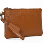 Load image into Gallery viewer, SECURE RFID LEATHER LADIES WRISTLET CLUTCH WITH CARD CASE l Variety of colours
