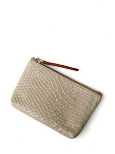 SNAKE EMBOSSED LEATHER KEY | CARD | COIN PURSE WITH 2 KEYRINGS | Variety of colours