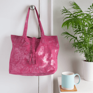 METALLIC MAGPIE GENUINE LEATHER ALICE TOTE BAG l Variety of colours