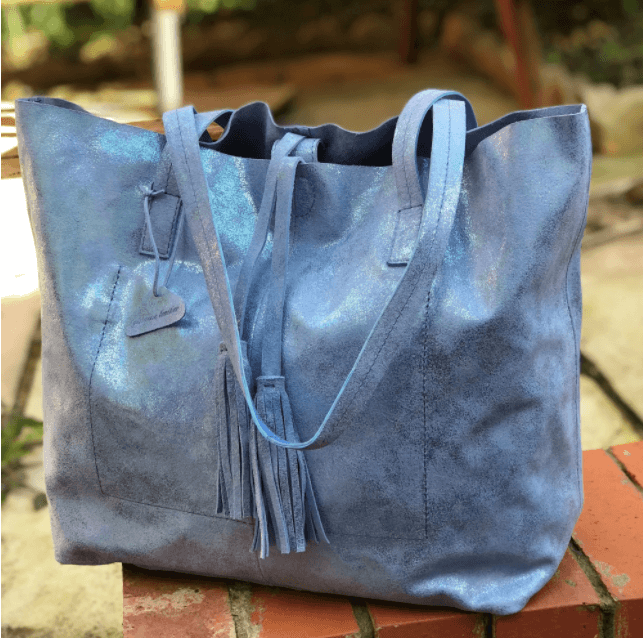METALLIC MAGPIE GENUINE LEATHER ALICE TOTE BAG l Variety of colours