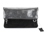 Load image into Gallery viewer, METALLIC RIMOR ANNA 2 WAY LEATHER MESSENGER CLUTCH BAG l Variety of colours
