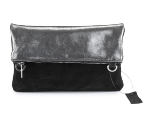 METALLIC RIMOR ANNA 2 WAY LEATHER MESSENGER CLUTCH BAG l Variety of colours