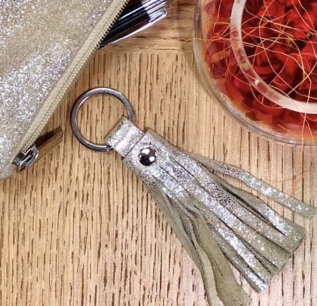 METALLIC RIMOR TASSEL KEY RING | Variety of colours