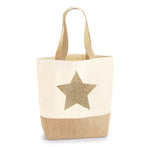 Load image into Gallery viewer, PERSONALISED JUTE BASE CANVAS SHOPPER
