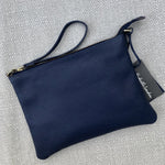 Load image into Gallery viewer, MEGAN PEBBLED LEATHER WRISTLET CLUTCH BAG | Variety of colours
