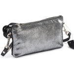 Load image into Gallery viewer, METALLIC RIMOR APPLE CLUTCH BAG | Variety of colours
