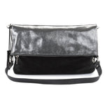 Load image into Gallery viewer, METALLIC LEATHER 4 WAY BACKPACK MESSENGER CLUTCH BAG l Variety of colours
