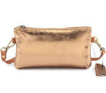 Load image into Gallery viewer, METALLIC RIMOR APPLE CLUTCH BAG | Variety of colours
